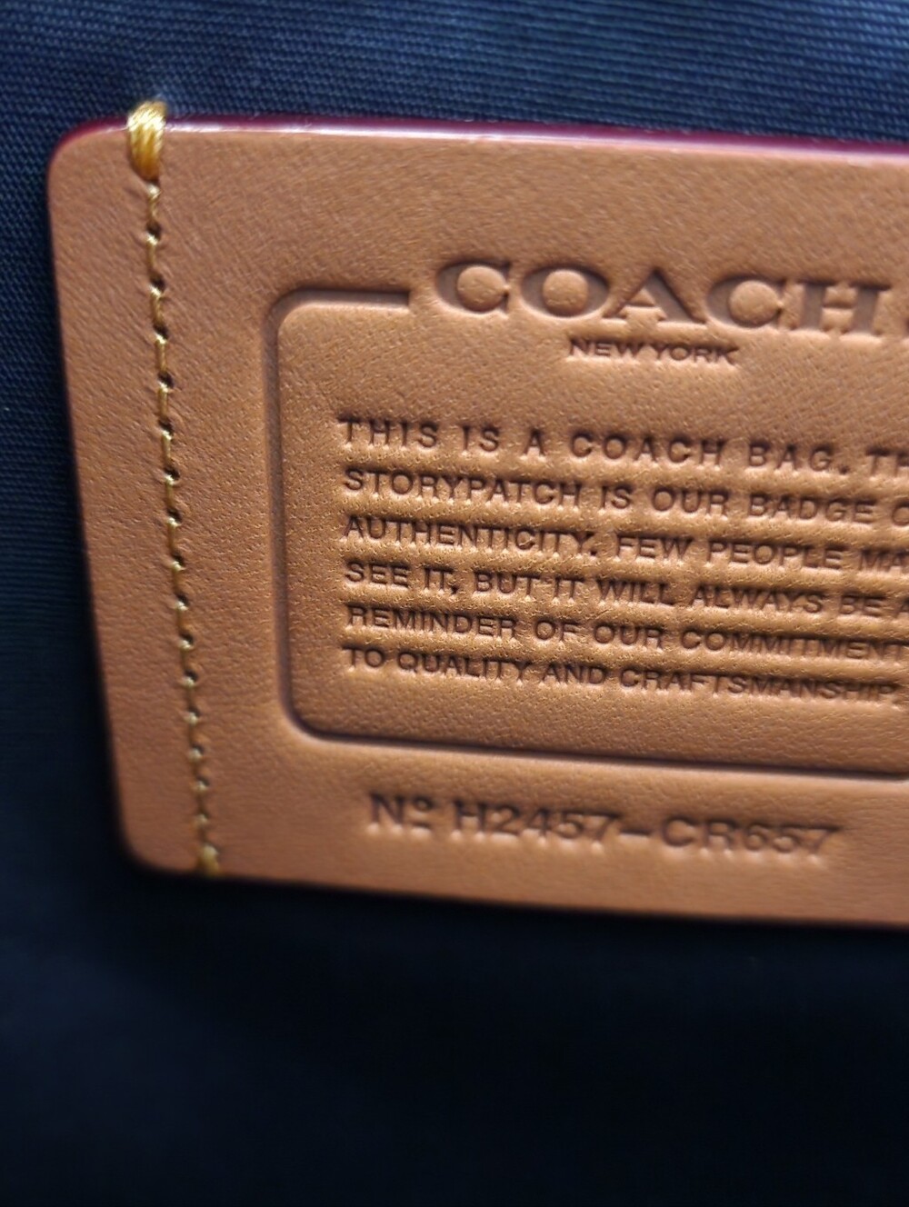 Coach Denim Cargo Tote - Picture 7 of 7